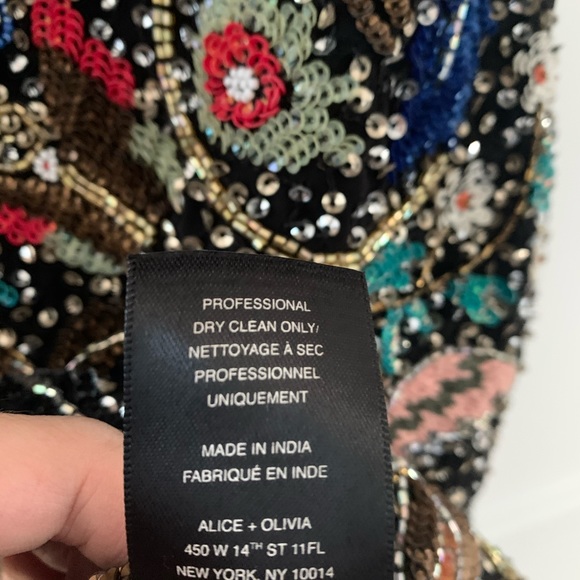 alice + olivia beaded Ellen dress, size 4 - Picture 8 of 8